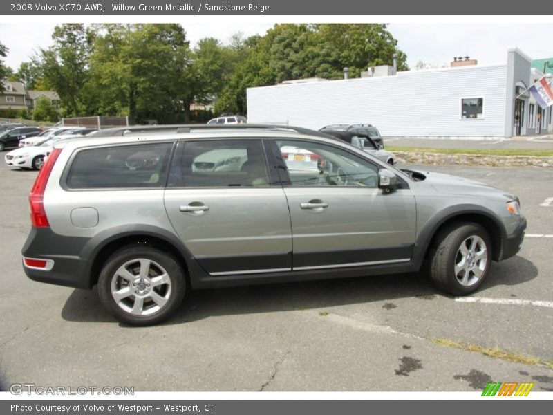 Willow Green Metallic / Sandstone Beige 2008 Volvo XC70 AWD