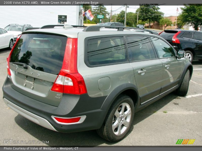 Willow Green Metallic / Sandstone Beige 2008 Volvo XC70 AWD