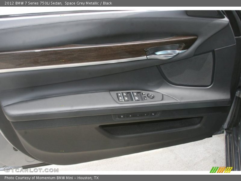 Space Grey Metallic / Black 2012 BMW 7 Series 750Li Sedan