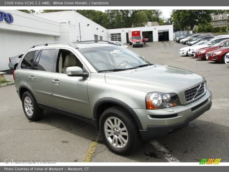 Willow Green Metallic / Sandstone 2008 Volvo XC90 3.2 AWD