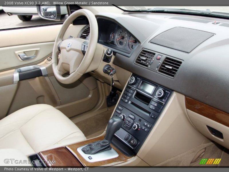 Willow Green Metallic / Sandstone 2008 Volvo XC90 3.2 AWD