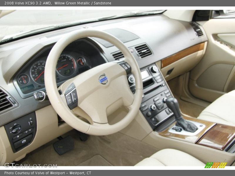 Willow Green Metallic / Sandstone 2008 Volvo XC90 3.2 AWD