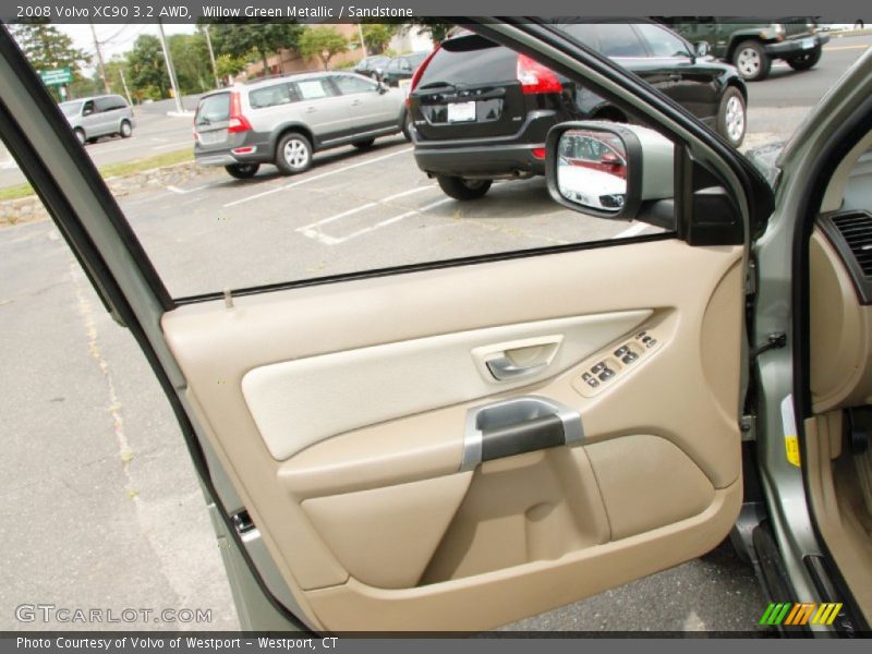 Willow Green Metallic / Sandstone 2008 Volvo XC90 3.2 AWD