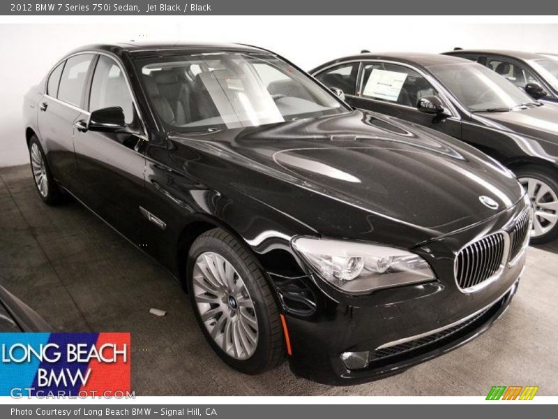 Jet Black / Black 2012 BMW 7 Series 750i Sedan