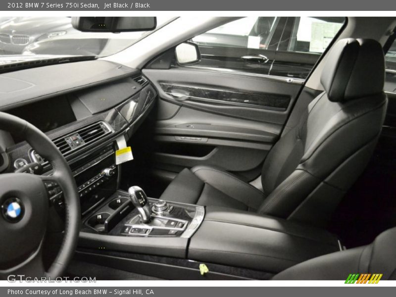  2012 7 Series 750i Sedan Black Interior