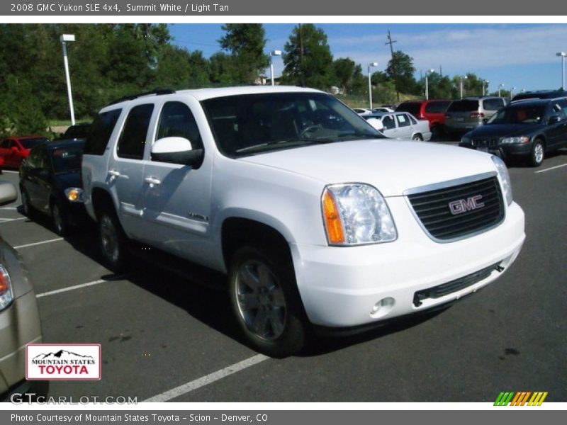 Summit White / Light Tan 2008 GMC Yukon SLE 4x4