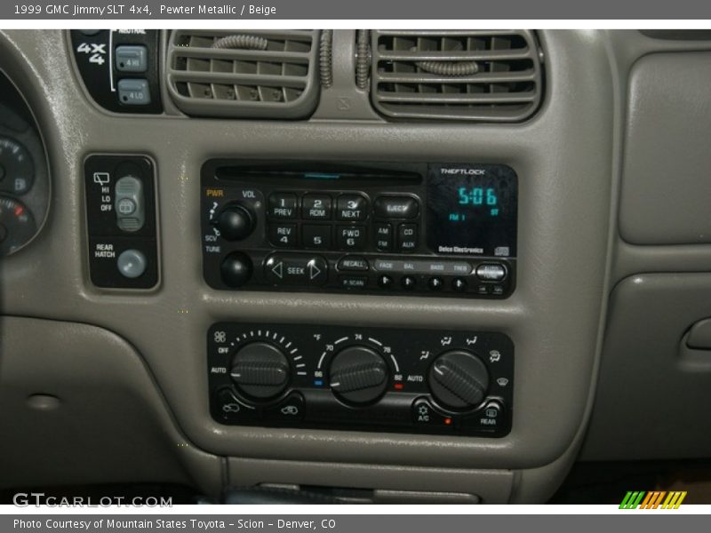 Controls of 1999 Jimmy SLT 4x4