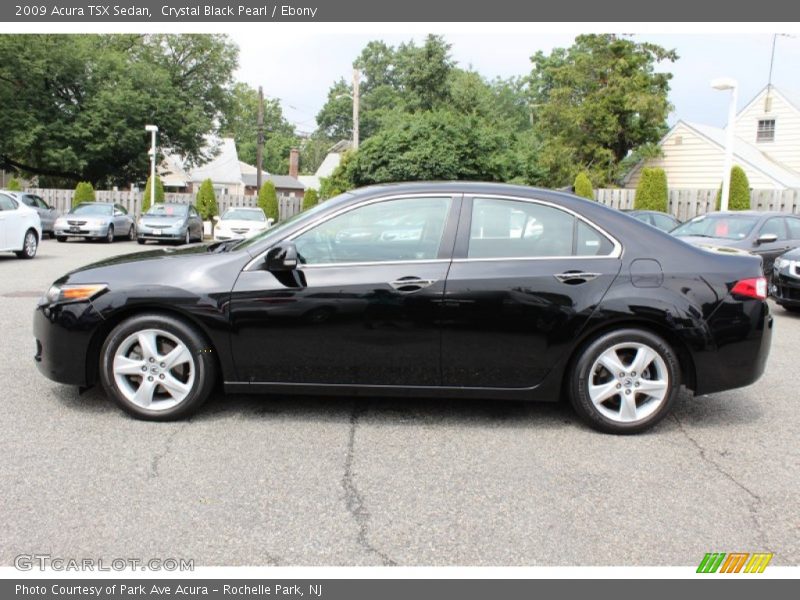 Crystal Black Pearl / Ebony 2009 Acura TSX Sedan