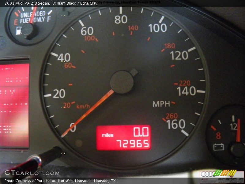 Brilliant Black / Ecru/Clay 2001 Audi A4 2.8 Sedan