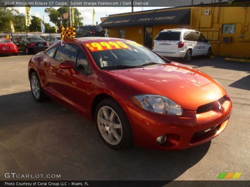 Sunset Orange Pearlescent / Dark Charcoal 2006 Mitsubishi Eclipse GT Coupe