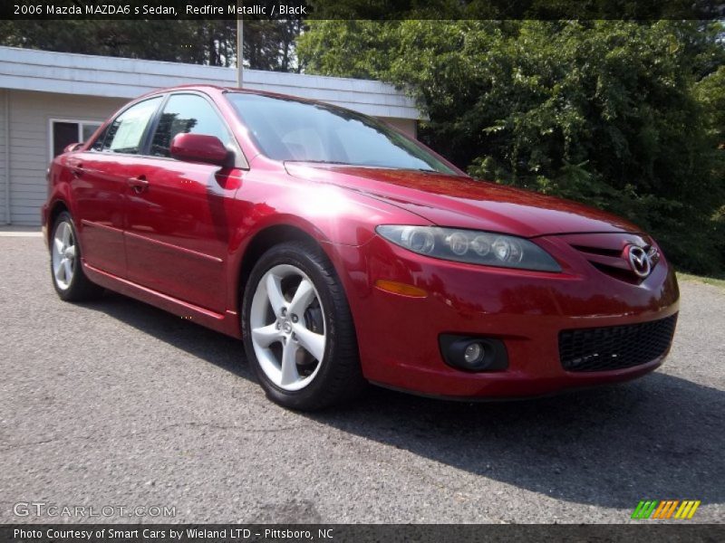 Redfire Metallic / Black 2006 Mazda MAZDA6 s Sedan