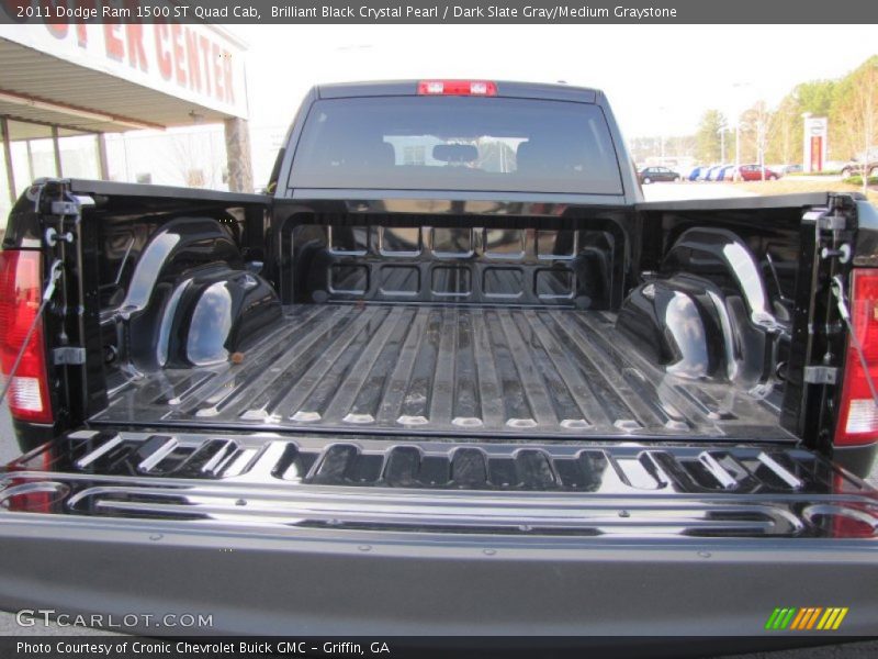 Brilliant Black Crystal Pearl / Dark Slate Gray/Medium Graystone 2011 Dodge Ram 1500 ST Quad Cab
