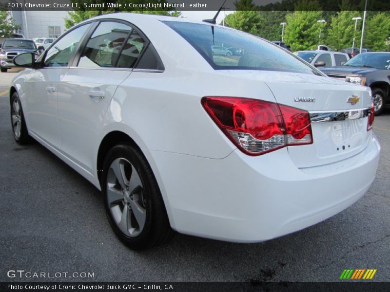 Summit White / Cocoa/Light Neutral Leather 2011 Chevrolet Cruze LT