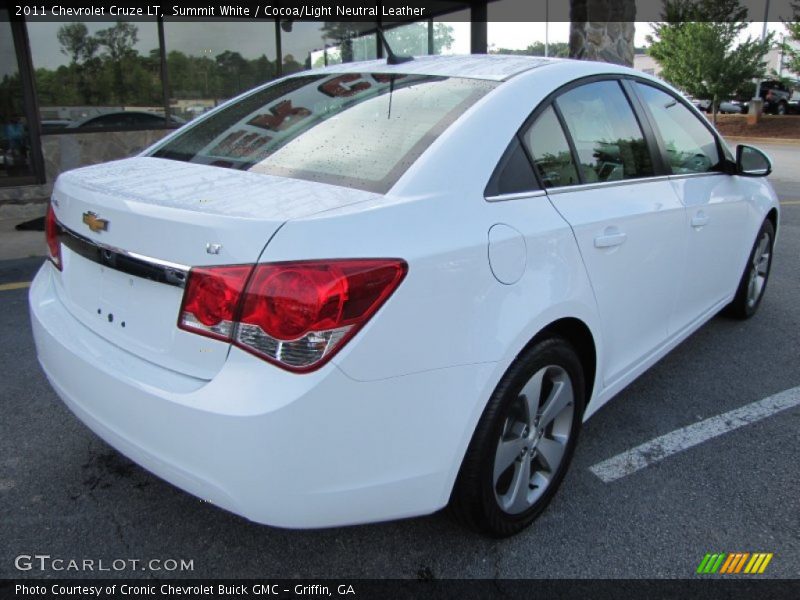 Summit White / Cocoa/Light Neutral Leather 2011 Chevrolet Cruze LT