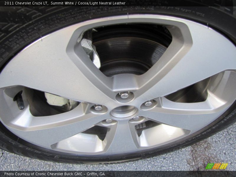 Summit White / Cocoa/Light Neutral Leather 2011 Chevrolet Cruze LT
