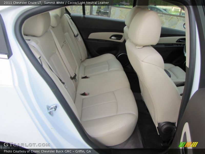 Summit White / Cocoa/Light Neutral Leather 2011 Chevrolet Cruze LT