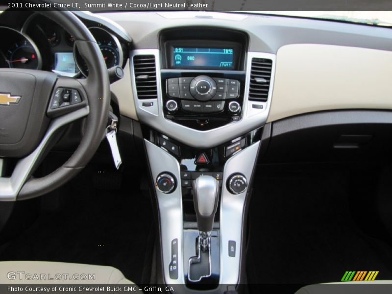 Summit White / Cocoa/Light Neutral Leather 2011 Chevrolet Cruze LT