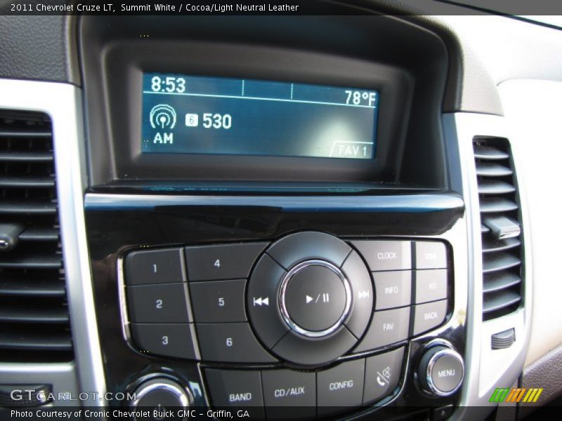Summit White / Cocoa/Light Neutral Leather 2011 Chevrolet Cruze LT