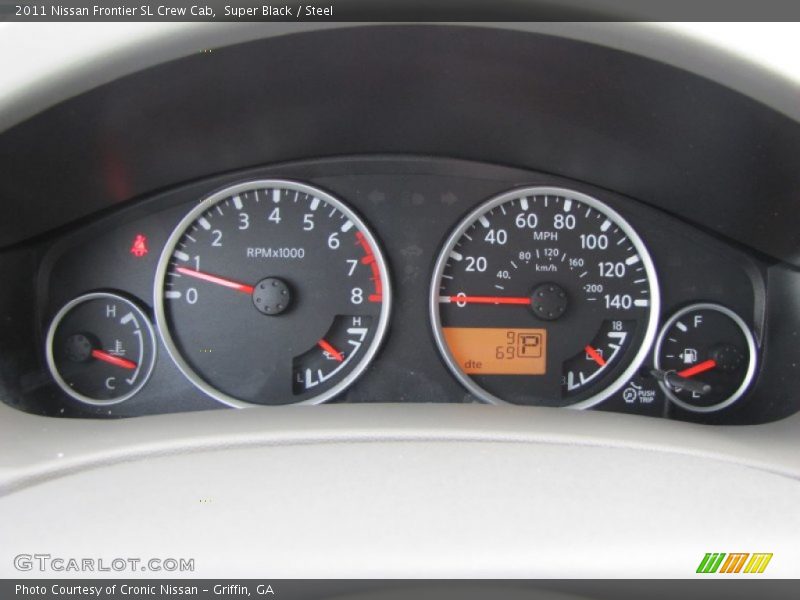 Super Black / Steel 2011 Nissan Frontier SL Crew Cab