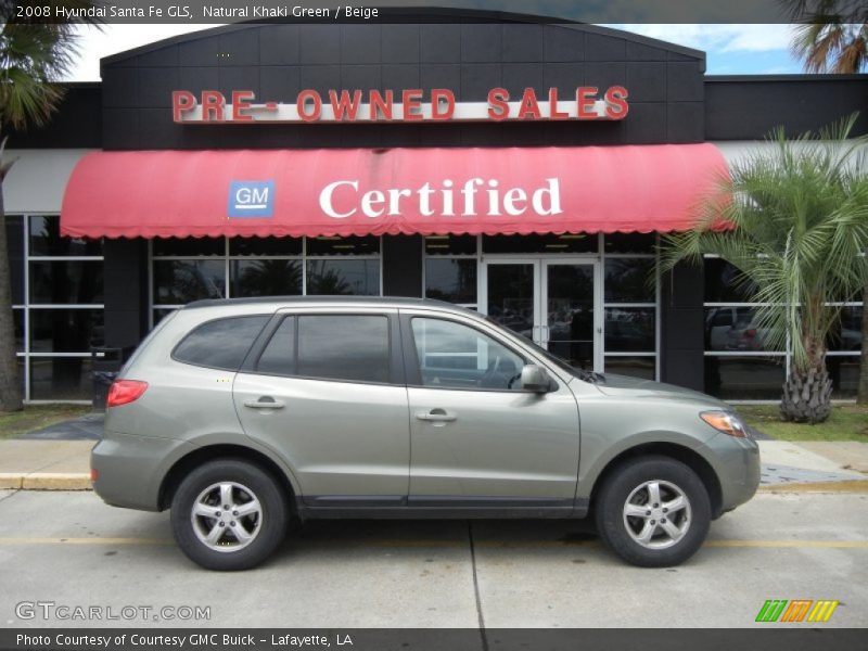 Natural Khaki Green / Beige 2008 Hyundai Santa Fe GLS