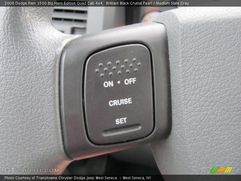 Brilliant Black Crystal Pearl / Medium Slate Gray 2008 Dodge Ram 1500 Big Horn Edition Quad Cab 4x4