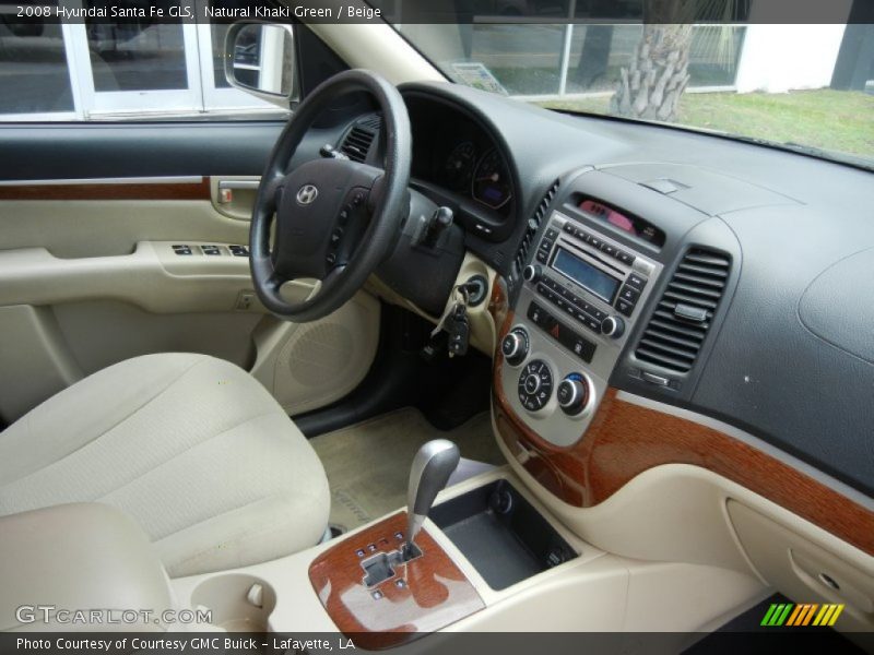Natural Khaki Green / Beige 2008 Hyundai Santa Fe GLS