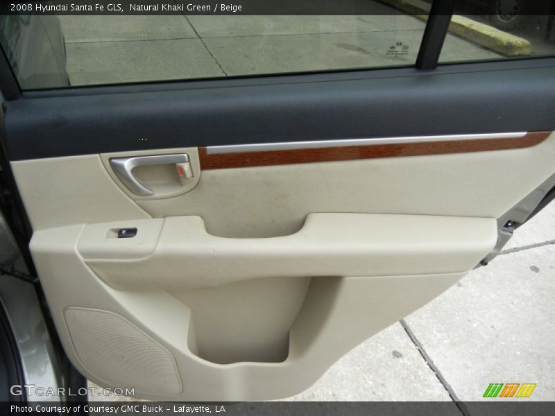 Natural Khaki Green / Beige 2008 Hyundai Santa Fe GLS