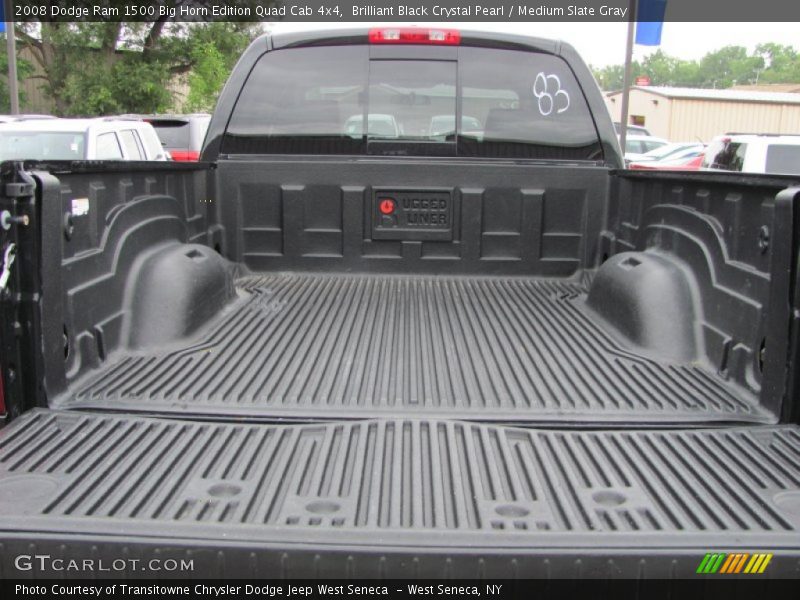 Brilliant Black Crystal Pearl / Medium Slate Gray 2008 Dodge Ram 1500 Big Horn Edition Quad Cab 4x4