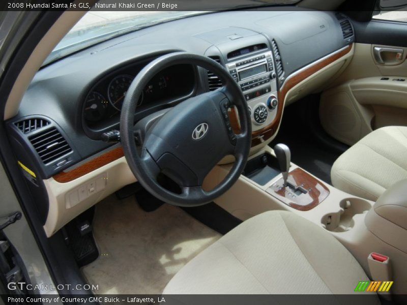 Natural Khaki Green / Beige 2008 Hyundai Santa Fe GLS