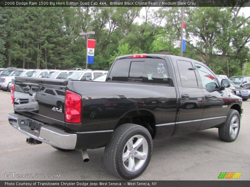  2008 Ram 1500 Big Horn Edition Quad Cab 4x4 Brilliant Black Crystal Pearl
