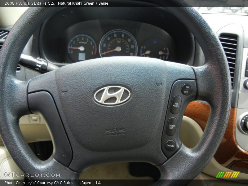 Natural Khaki Green / Beige 2008 Hyundai Santa Fe GLS