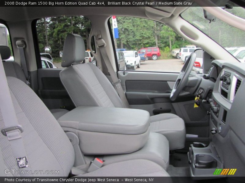  2008 Ram 1500 Big Horn Edition Quad Cab 4x4 Medium Slate Gray Interior