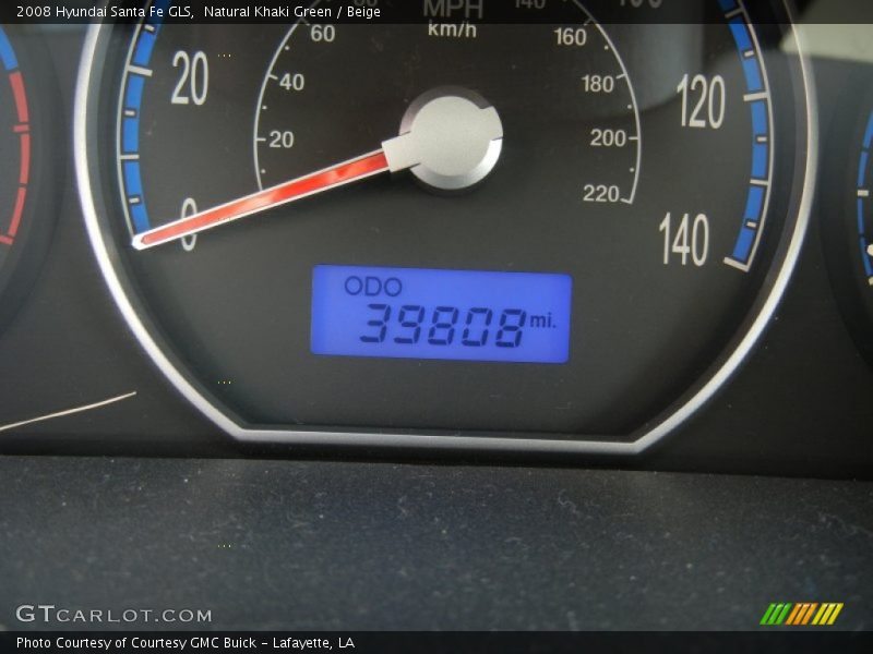 Natural Khaki Green / Beige 2008 Hyundai Santa Fe GLS