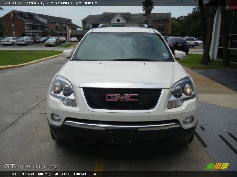 Summit White / Light Titanium 2008 GMC Acadia SLT