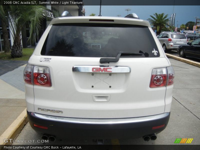 Summit White / Light Titanium 2008 GMC Acadia SLT