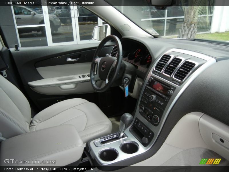 Summit White / Light Titanium 2008 GMC Acadia SLT
