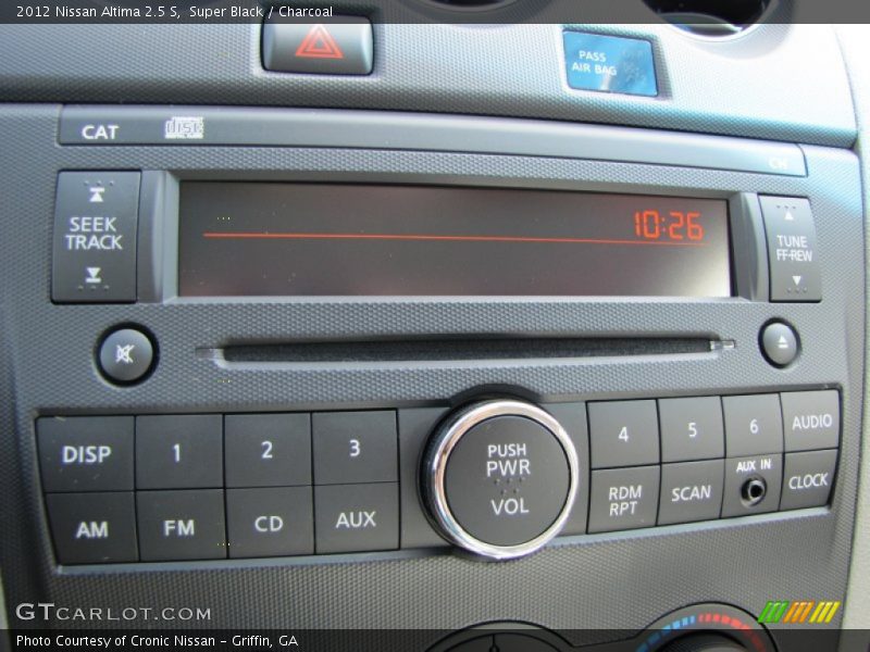 Super Black / Charcoal 2012 Nissan Altima 2.5 S