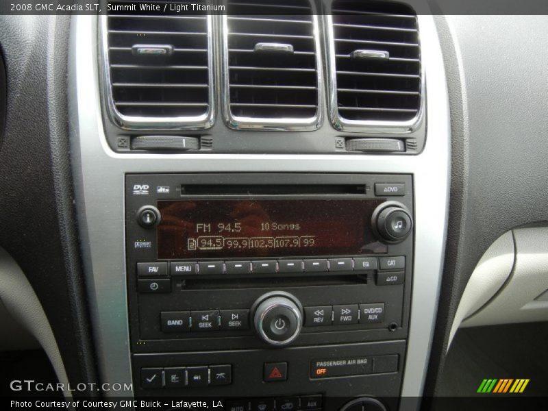 Summit White / Light Titanium 2008 GMC Acadia SLT
