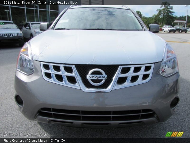Gotham Gray Metallic / Black 2011 Nissan Rogue SV
