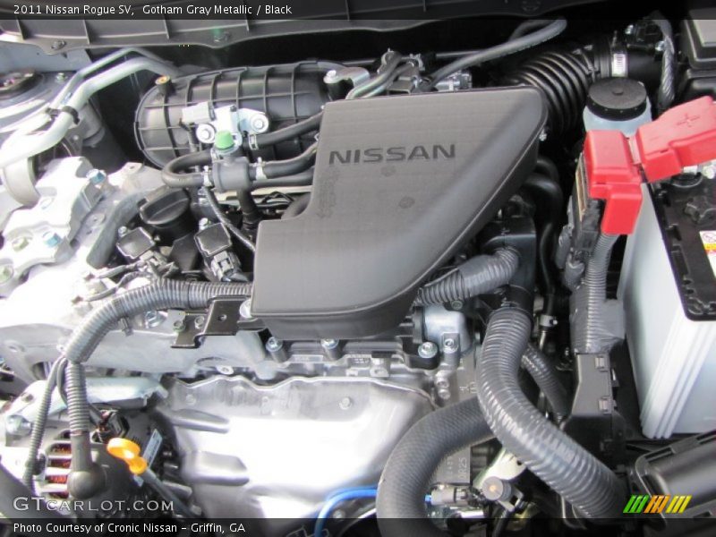 Gotham Gray Metallic / Black 2011 Nissan Rogue SV