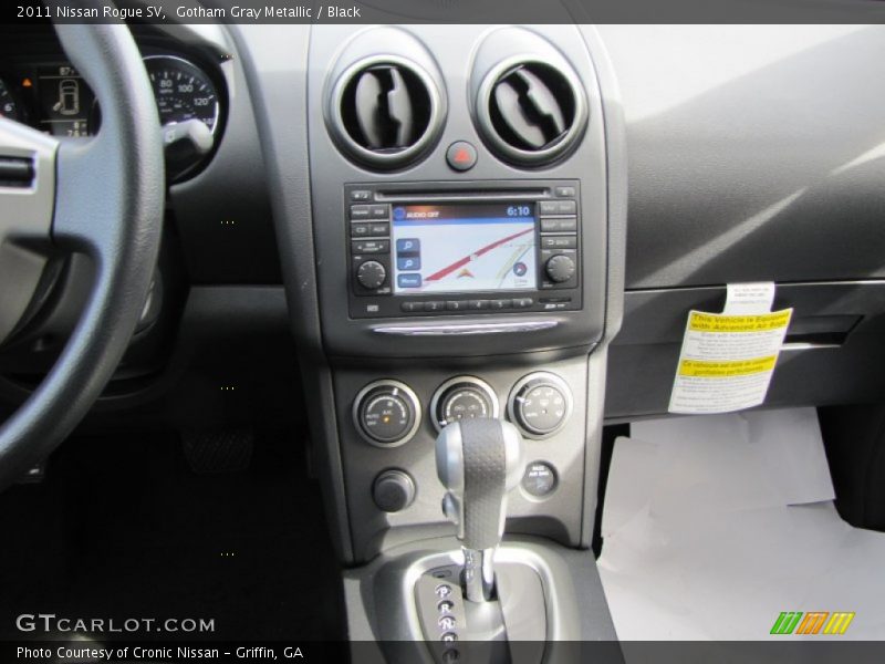 Gotham Gray Metallic / Black 2011 Nissan Rogue SV