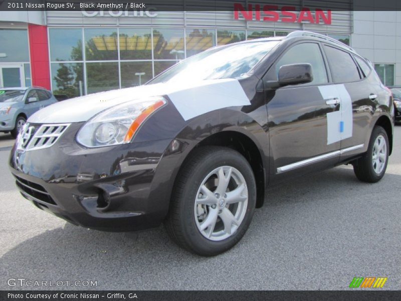Black Amethyst / Black 2011 Nissan Rogue SV