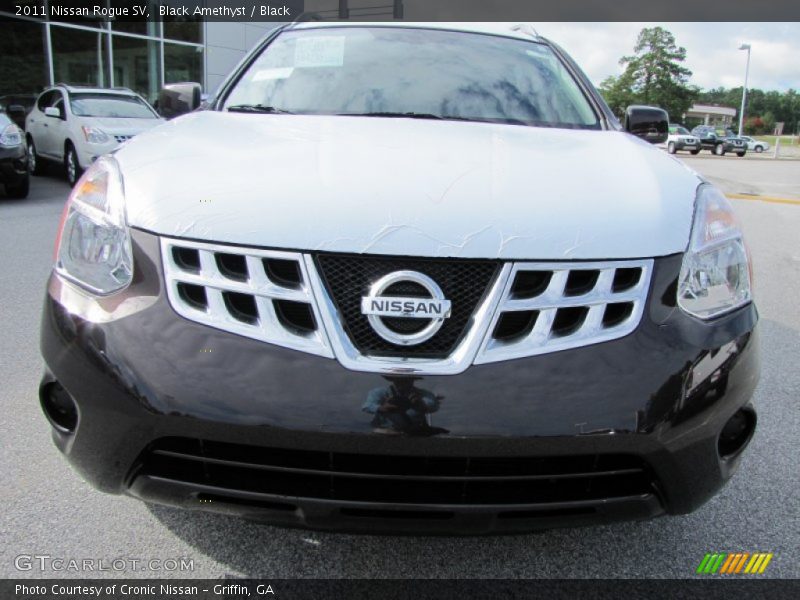 Black Amethyst / Black 2011 Nissan Rogue SV