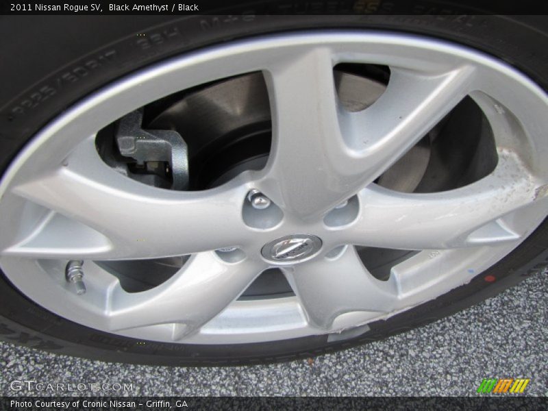Black Amethyst / Black 2011 Nissan Rogue SV
