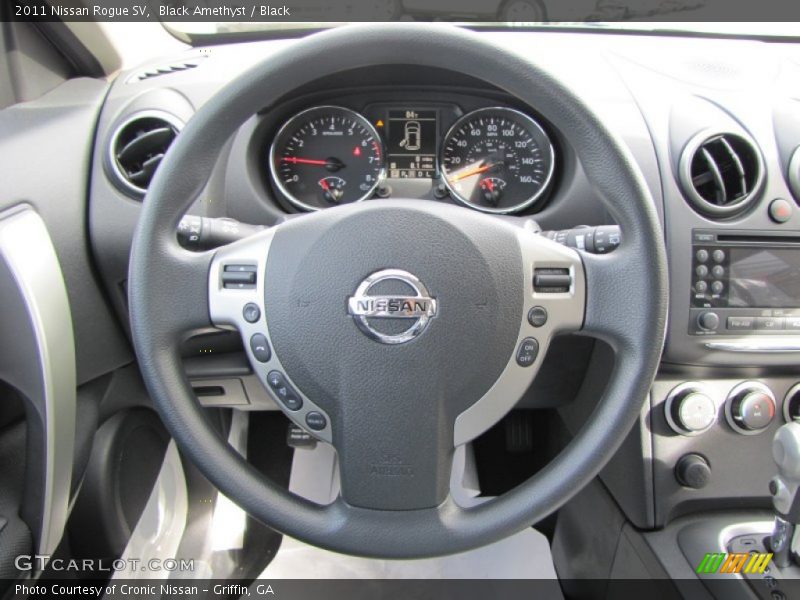 Black Amethyst / Black 2011 Nissan Rogue SV