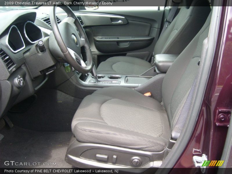 Dark Cherry Metallic / Ebony 2009 Chevrolet Traverse LT AWD