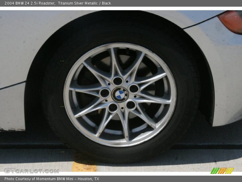 Titanium Silver Metallic / Black 2004 BMW Z4 2.5i Roadster