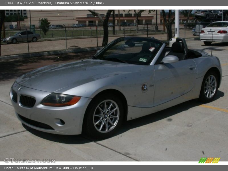 Titanium Silver Metallic / Black 2004 BMW Z4 2.5i Roadster