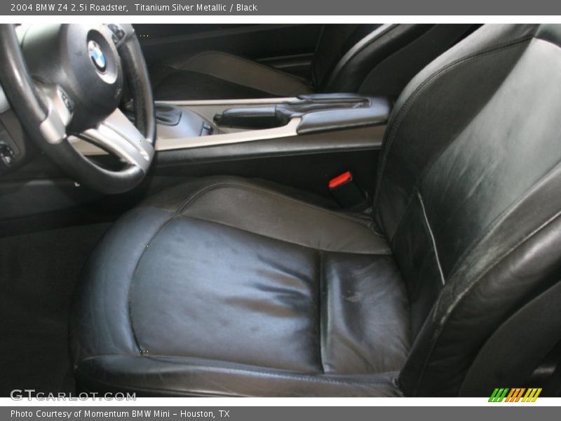 Titanium Silver Metallic / Black 2004 BMW Z4 2.5i Roadster