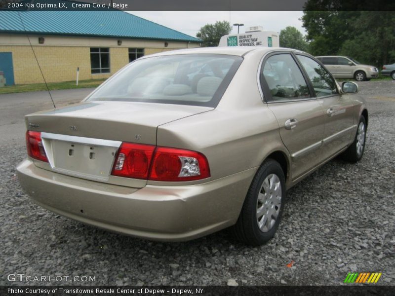 Cream Gold / Beige 2004 Kia Optima LX
